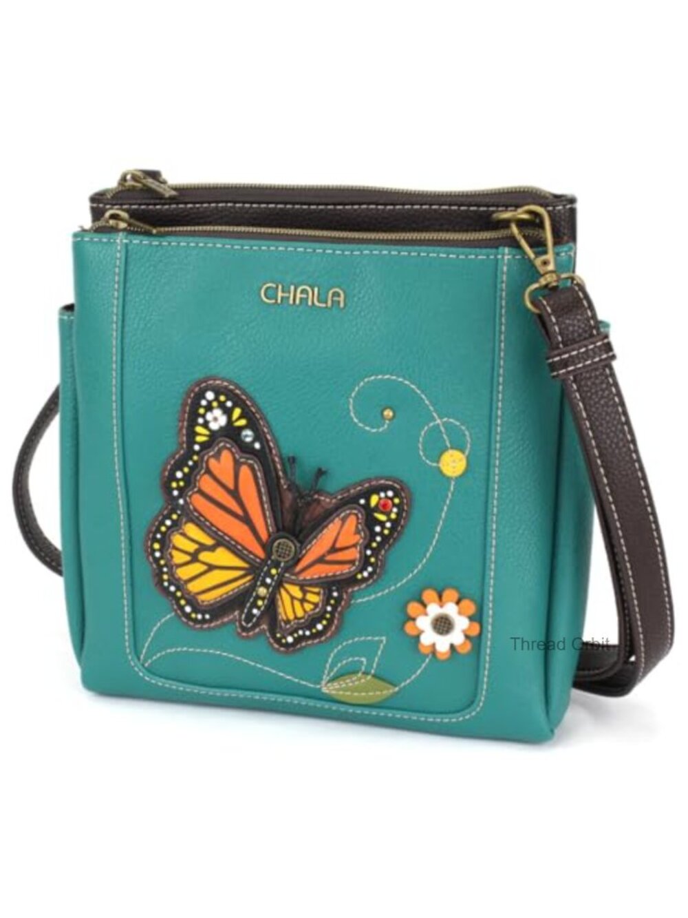 Faux Leather Messenger Shoulder Purse with RFID Crossbody Strap